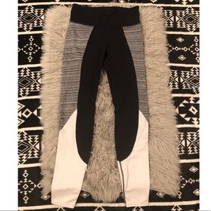 Athleta Black and White Leggings